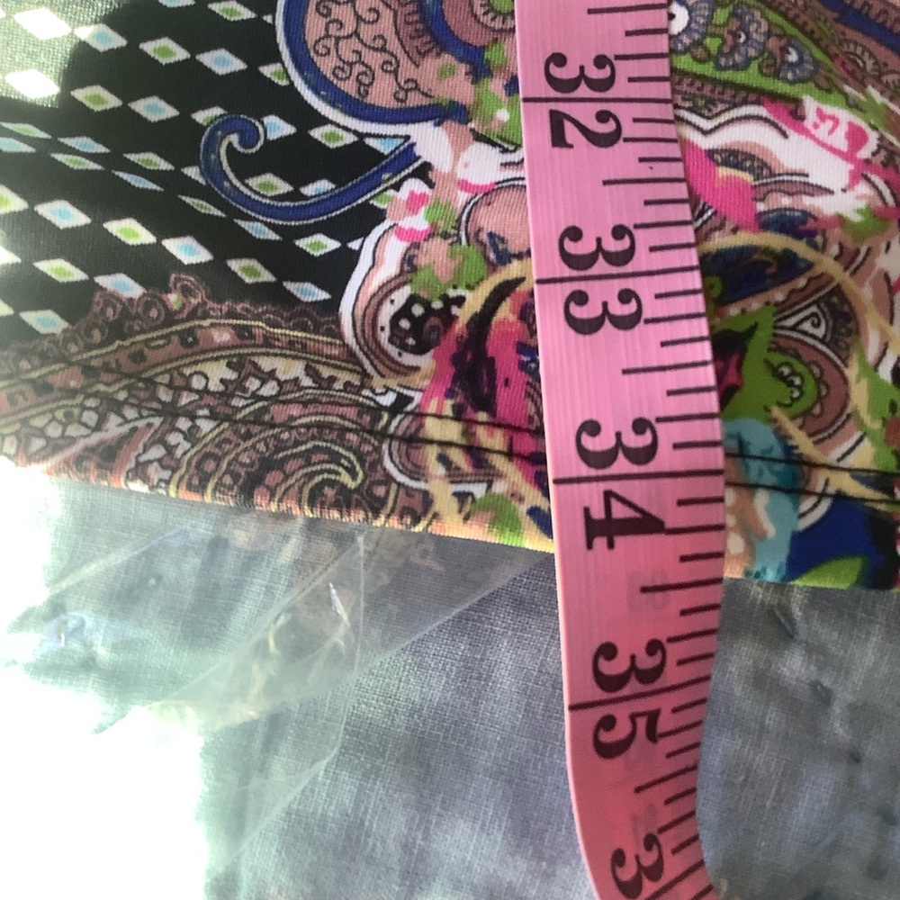 24Seven Comfort Apparel Dress Sleeveless Mixed Print Stretch Size L - Picture 6 of 7